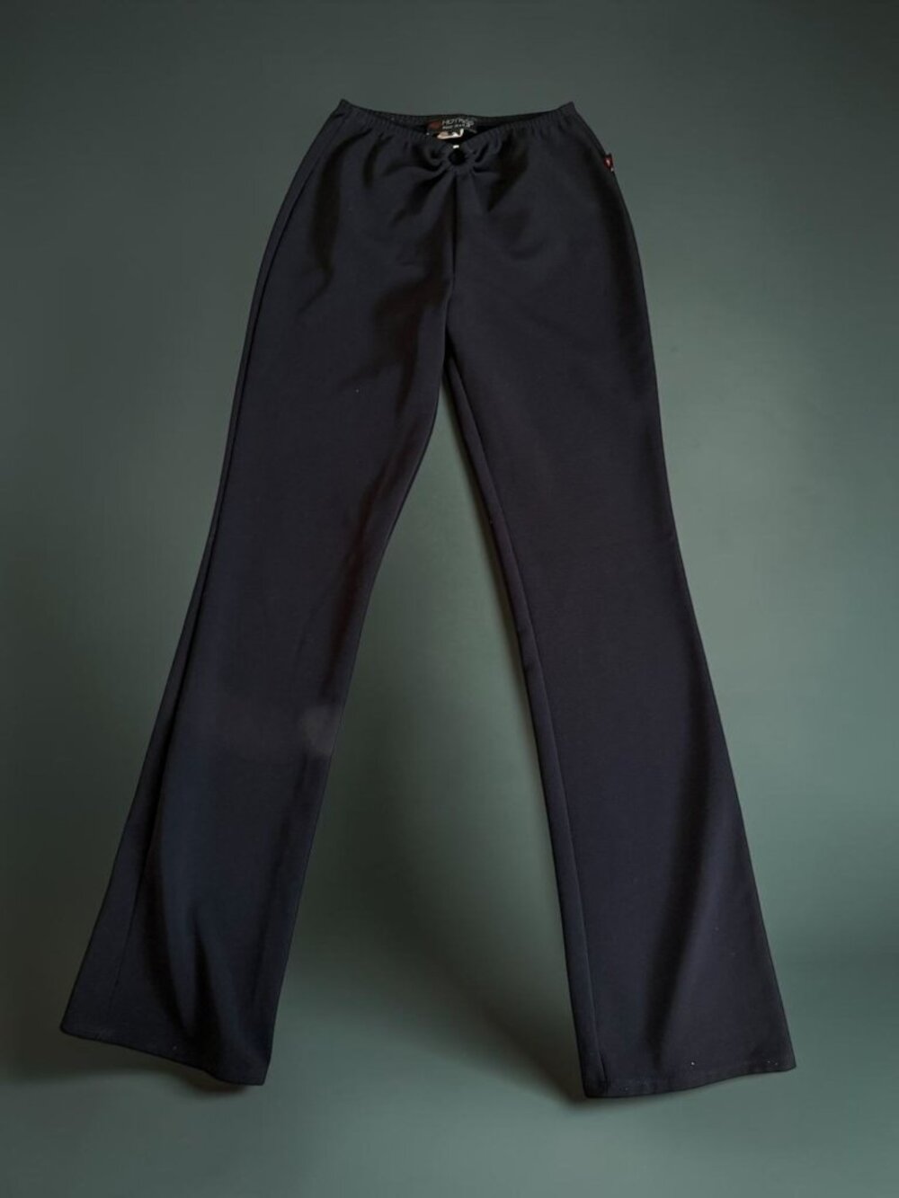 HOT KISS Ruched Keyhole Y2K Black Pants Size Small